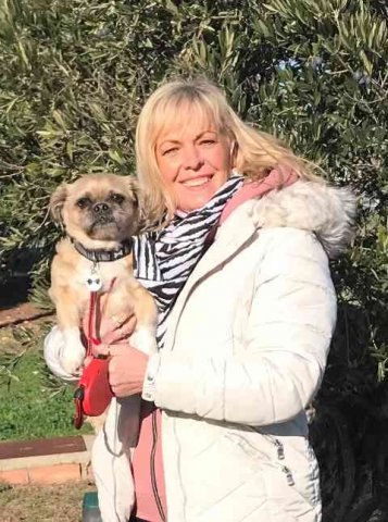 Lisa & Bailey, enjoying a welcome sunny walk in Spain on their way from Preston, UK to their new home in Alicante, Spain.